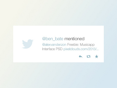 Twitter Notification Rebound metro simple twitter notification