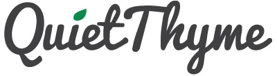 QuietThyme Logo reading