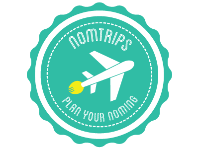 NomTrips app eating logo noming planning trip