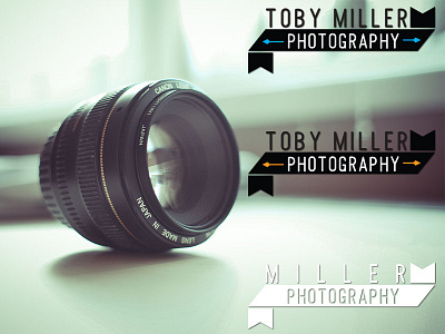 Miller Photography Logo blue green photo photography yellow