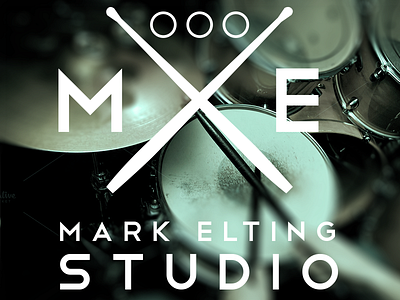 Mark Elting Studio Logo design branding design drummer logo percussionist sound