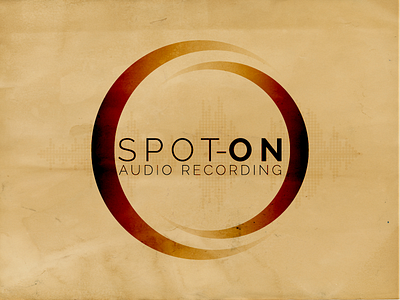 Spot-On Audio Recording Logo