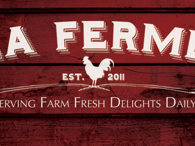 La Ferme agriculture logo social media
