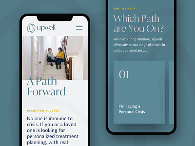 Upwell Website brand interaction long scroll one page ui visual design website design