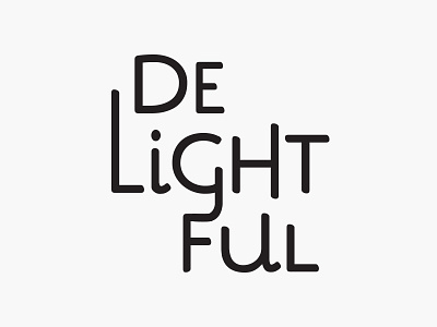 Delightful branding lettering logomark logotype type