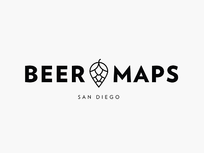 Beer Maps Logo Concept beer branding logo