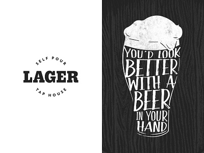 Lager Tap House beer brand logo san diego shirt tap house