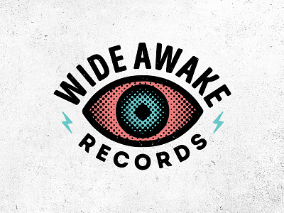 Wide Awake Records 2 eye logo record