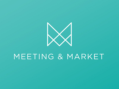 Meeting & Market logo concept candle logo market meeting mm