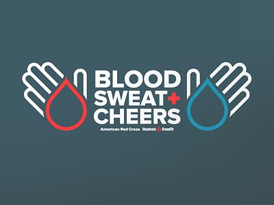 Blood Sweat + Cheers blood crossfit drop finger fitness hands logo palm red cross reebok sweet workout