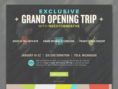 NEEDTOBREATHE VIP Trip