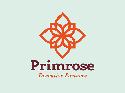 Primrose flower line logo