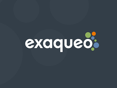 exaqueo branding bubbles circles logos