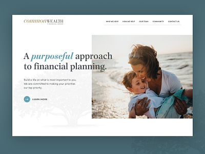 Commonwealth Financial Group website design figma hero web webflow website