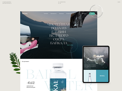 From the depths of the lake 🐠 behance brand branding concept design typography ui ux web webdesign