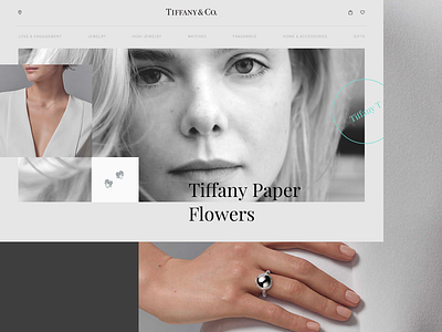 TIFFANY & CO brand concept jewellery ui ux web