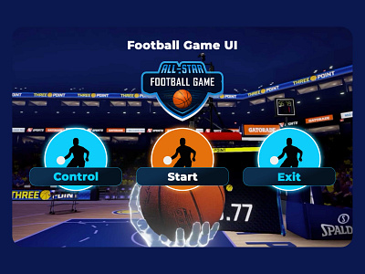 Football Game UI creativeui flatui gamedesign illustrator photoshop