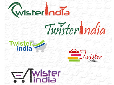 TwisterIndia Logo illustrator photoshop