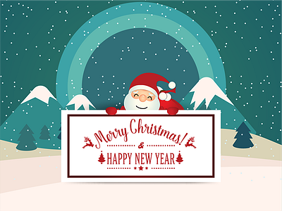 Merry Christmas. and illustrator photoshop