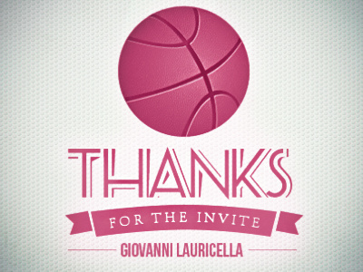 Thanks ball dribble giovanni invitation lauricella thanks