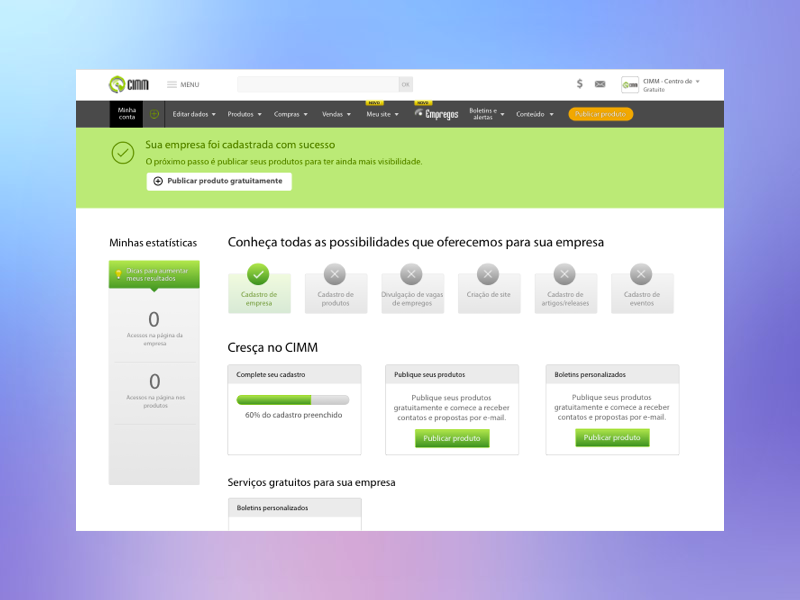 Dashboard / Welcome screen get started ui dashboard welcome onborading