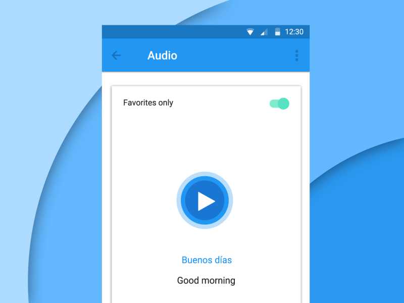 Language Learning App - Audio