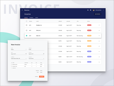 Project Management: Invoices