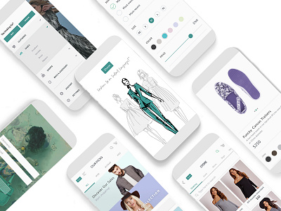 Shwee - An App to stay updated with the latest fashion trends app design clean ui e commerce fashion filter flat minimalist design monochromatic trends ux design