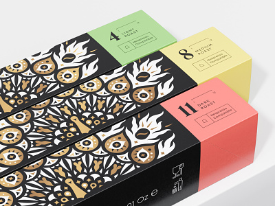 DFC Roasters — Capsule box design branding capsule box ceylon coffee graphic design identity packaging peacock roasters sri lanka