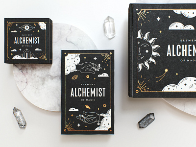 Alchemist packaging identity illustration jewelry logo mystic packaging tattoo