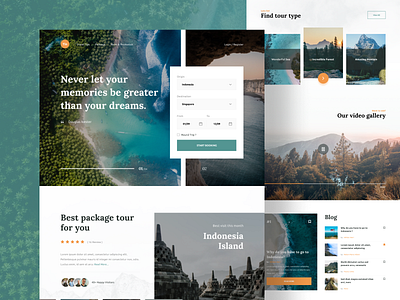 Travel Booking - Landing Page booking landing landing design landing page landing page concept landing page design landing page ui landing pages landingpage travel travel booking travel design travel website web design web ui webdesign website design