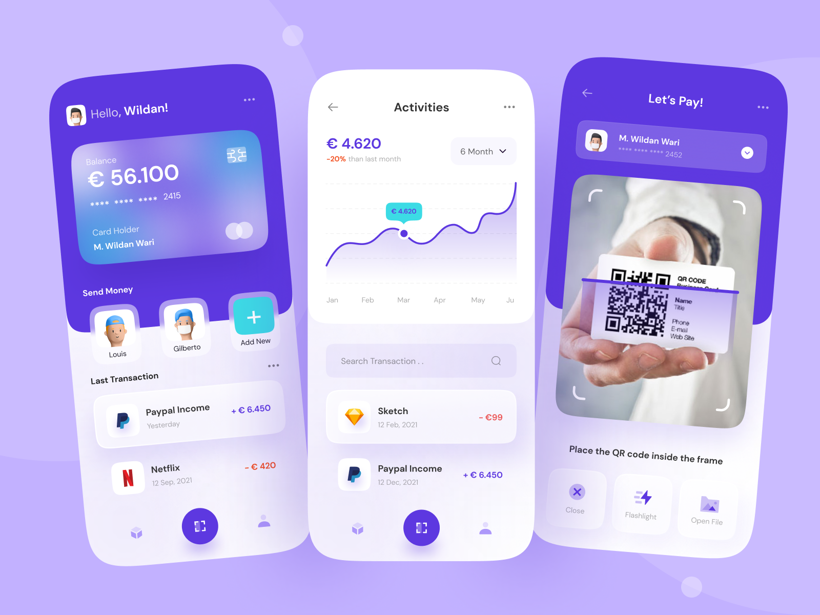 Online Banking - Mobile App 💎 by Wildan 👋 for Vektora on Dribbble