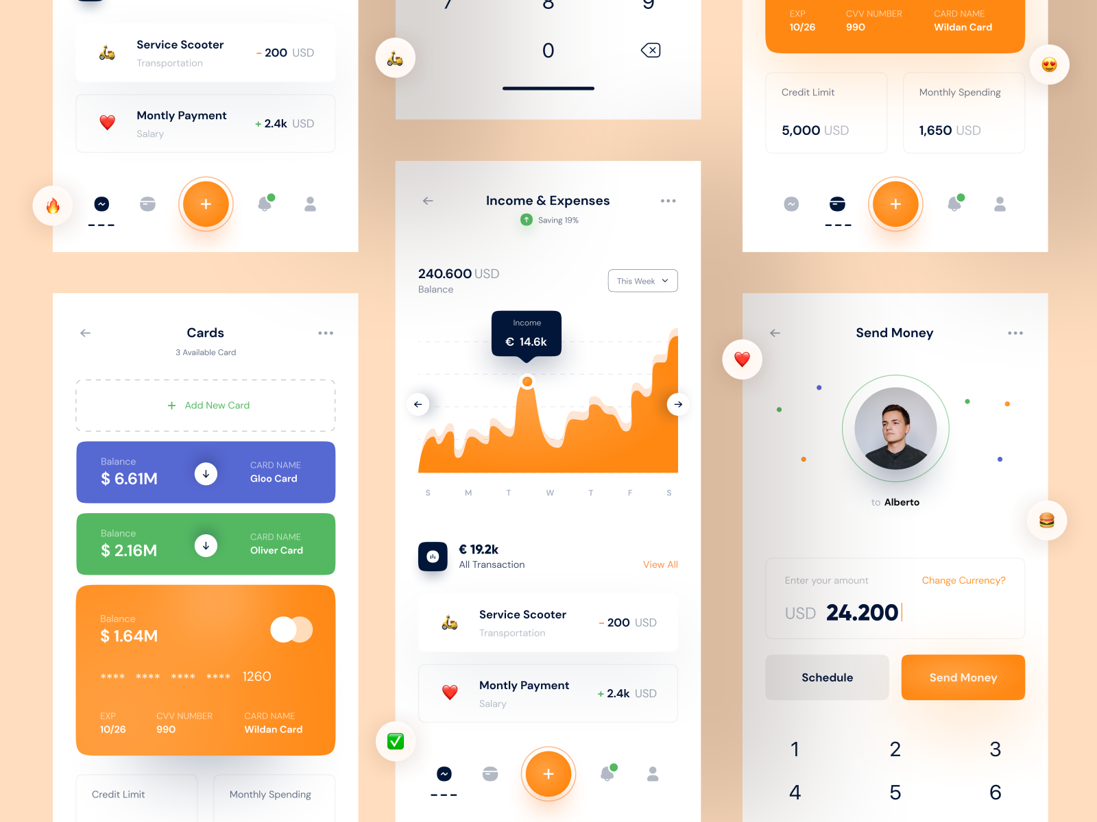 🎁 Mobile Banking Dashboard by Wildan 👋 for Vektora on Dribbble
