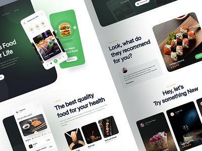 🍔 Food App - Landing Page by Wildan 👋 for Vektora on Dribbble