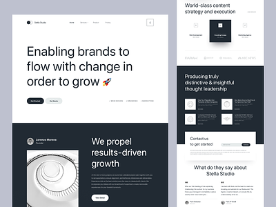 Stella - Creative Agency Landing Page
