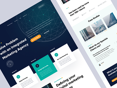 MarkeTzy - Marketing Agency Landing Page by Wildan 👋 for 10am Studio on ...