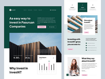 InvestKT - Investment Company Landing Page