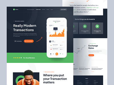 Banksin - Personal Banking Landing Page by Wildan 👋 for 10am Studio on ...