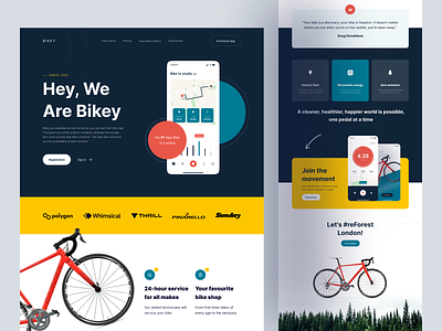 Bike App - Landing Page