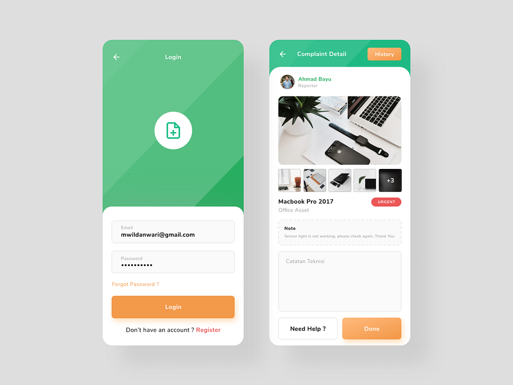 Complaint Product Mobile App by Wildan 👋 on Dribbble