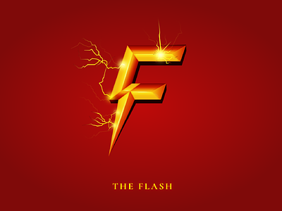 TV Series Alphabet: The Flash alphabet design graphic illustration lightning minimal red series the flash tv typography yellow