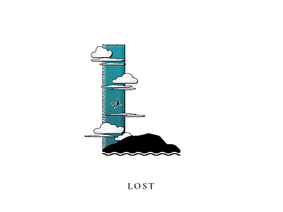 TV Series Alphabet: Lost adventure alphabet design fantasy graphic illustration lost minimal series tv typography