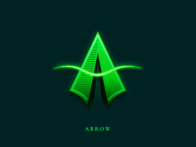 TV Series Alphabet: Arrow action adventure alphabet arrow design graphic green illustration minimal series tv typography