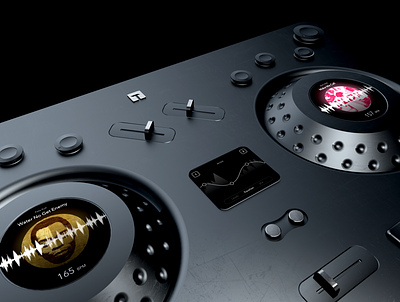 T007 DJ Controller audio cinema 4d hardware interface music music player render streaming ui vst
