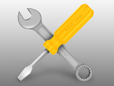 Settings / Tools screw driver settings tools wrench