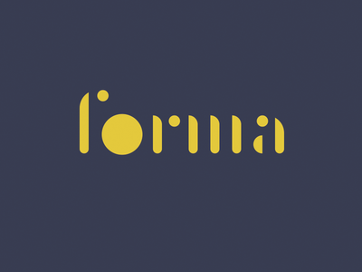 Forma form forma logo logotype typographic typography