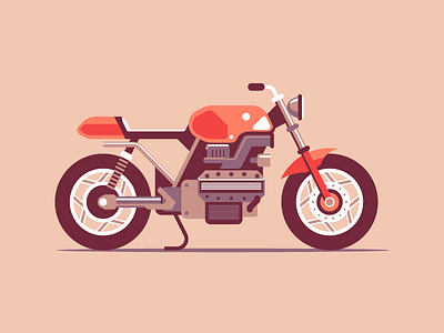 Cafe Racer motorcycle vehicle