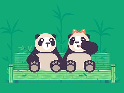 Pornhub Panda Style animal bamboo character couch panda sofa