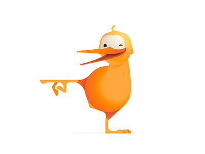 Qiwi the bird animal bird character kiwi mascot