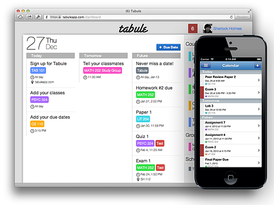 Tabule Web and Mobile